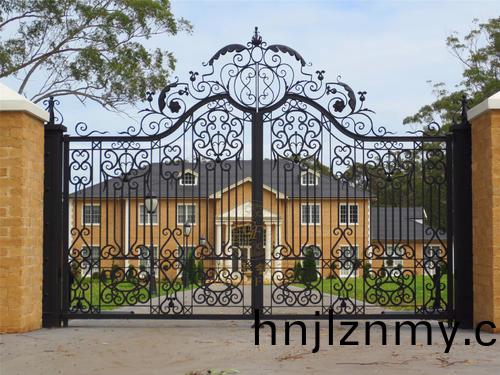  鐵藝大(da)門圖片